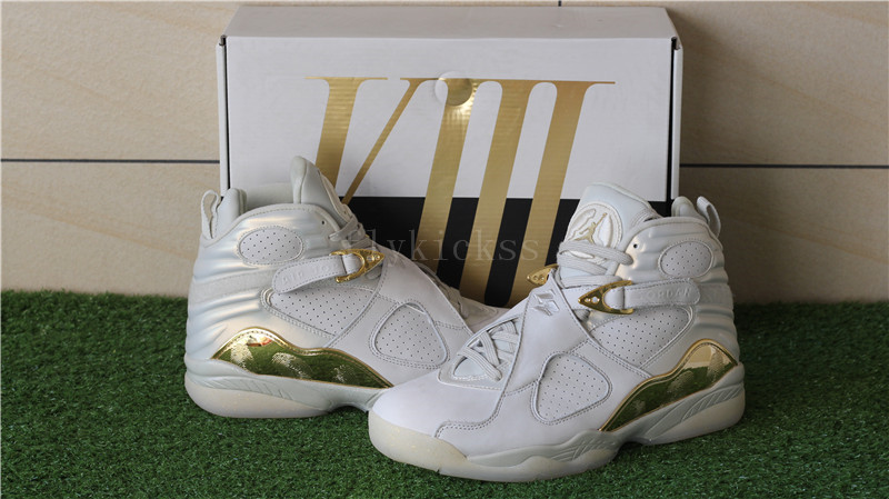 Authentic Air Jordan 8 Championship Trophy Champagne Pack